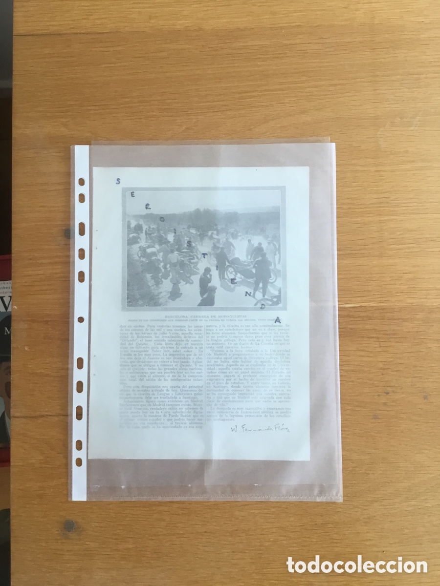 Collectionnisme de Revues et Journaux: - MOTOCICLISMO - BARCELONA - Carrera en Cuesta Los Bruchs