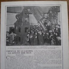 Coleccionismo de Revistas y Periódicos: RECORTE DE PRENSA 1916 - OBSERVATORIO FABRA DE BARCELONA (SR. COMAS) NATACION Y BOXEO EN BARCELONA
