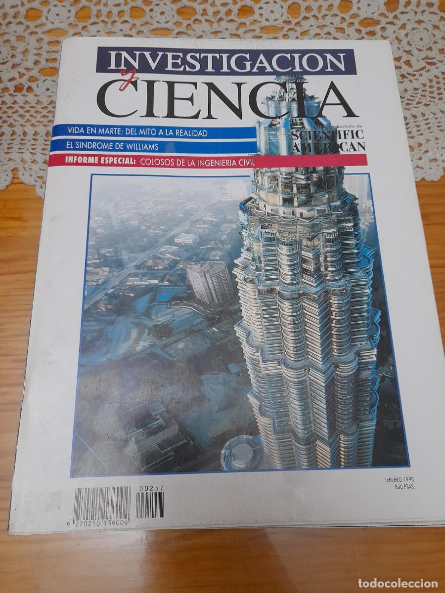 Coleccionismo de revistas y peri&oacute;dicos: Revista Investigaci&oacute;n y ciencia 257 Scientific american S&iacute;ndrome Williams Marte dinosaurio