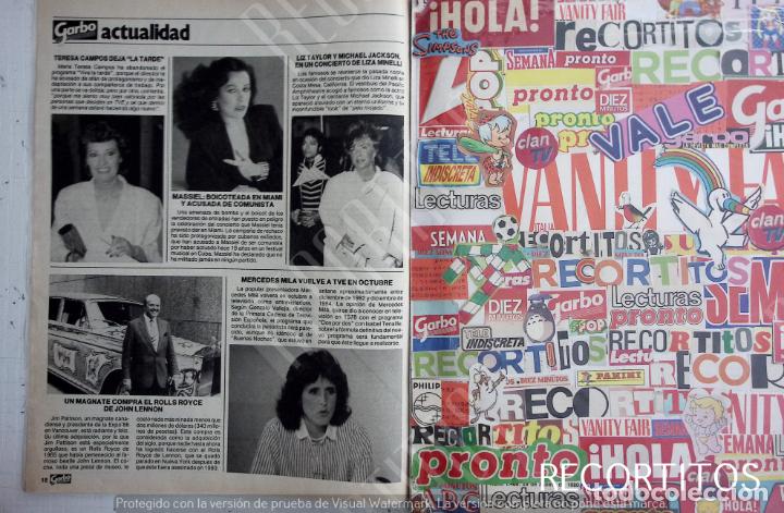 Coleccionismo de Revistas y Peri&oacute;dicos: maria teresa campos mercedes mila massiel elizabeth taylor john lennon roll royce