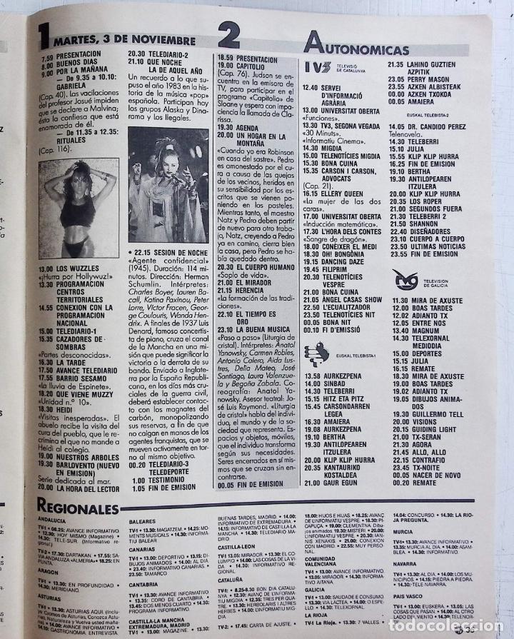 Coleccionismo de Revistas y Peri&oacute;dicos: ALASKA Y LOS PEGAMOIDES LA BOLA DE CRISTAL RITUALES SERIE DE TV
