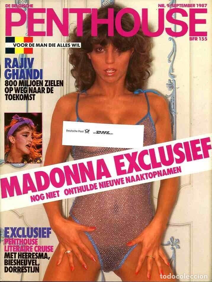 Coleccionismo de Revistas y Peri&oacute;dicos: PENTHOUSE 9 1987 Belgian edition magazine MADONNA LINDA JOHNSON - rare !!