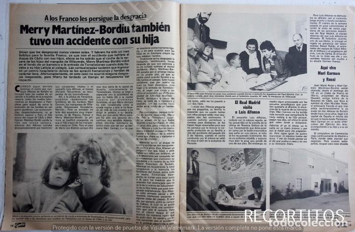 Coleccionismo de Revistas y Peri&oacute;dicos: merry martinez bordiu leticia accidente don gonzalo de borbon maria del carmen preysler isabel villa
