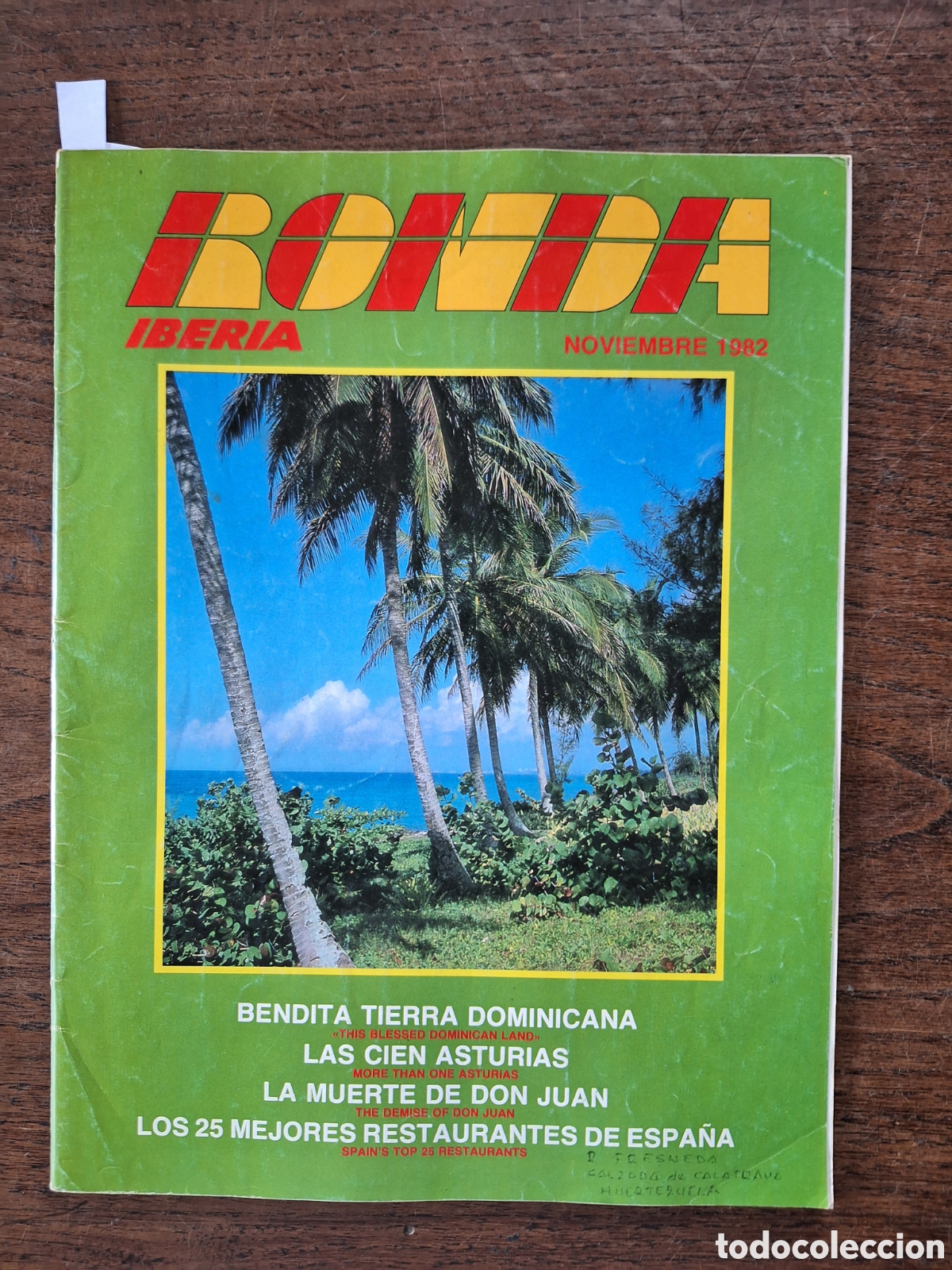 Sammeln von Zeitschriften und Zeitungen: Revista ronda iberia de noviembre 1982