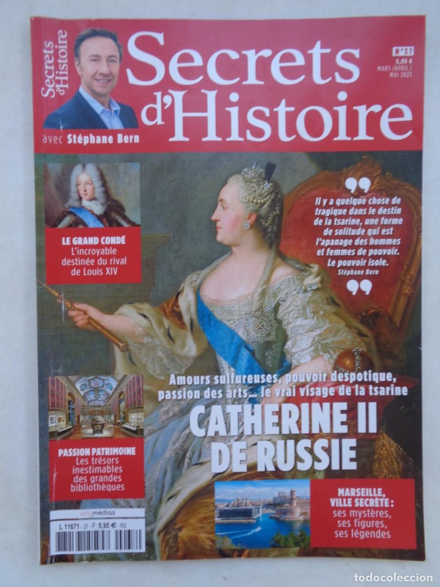 Colecionismo de Revistas e Jornais: REVISTA &uml; SECRETS D&acute;HISTOIRE &uml;, N&ordm; 37. EN FRANCES : CATALINA DE RUSIA, MARSELLA, ETC