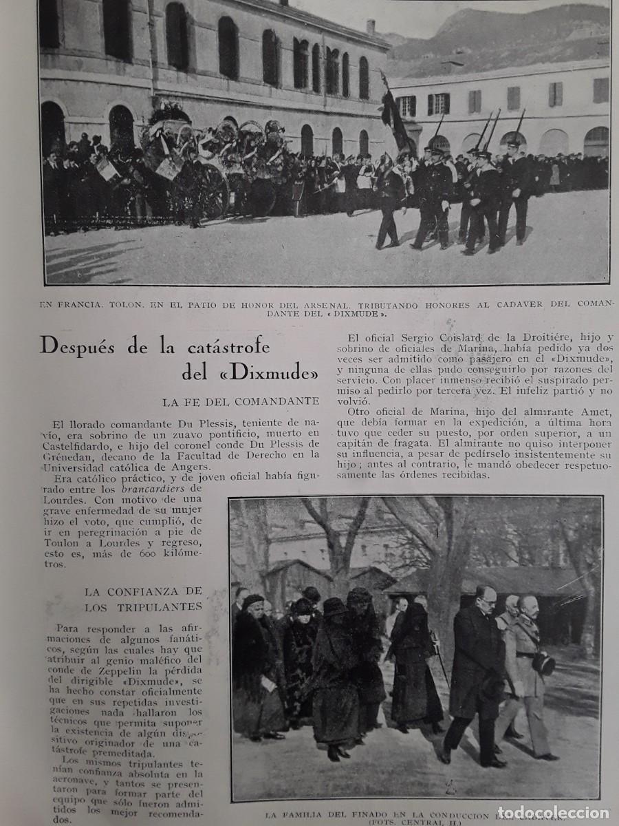 Collezionismo di Riviste e Giornali: DESPUES DE LA CATASTROFE DEL DIRIGIBLE DIXMUNDE TOLON NAPOLES PALERMO REVISTA A&Ntilde;O 1924
