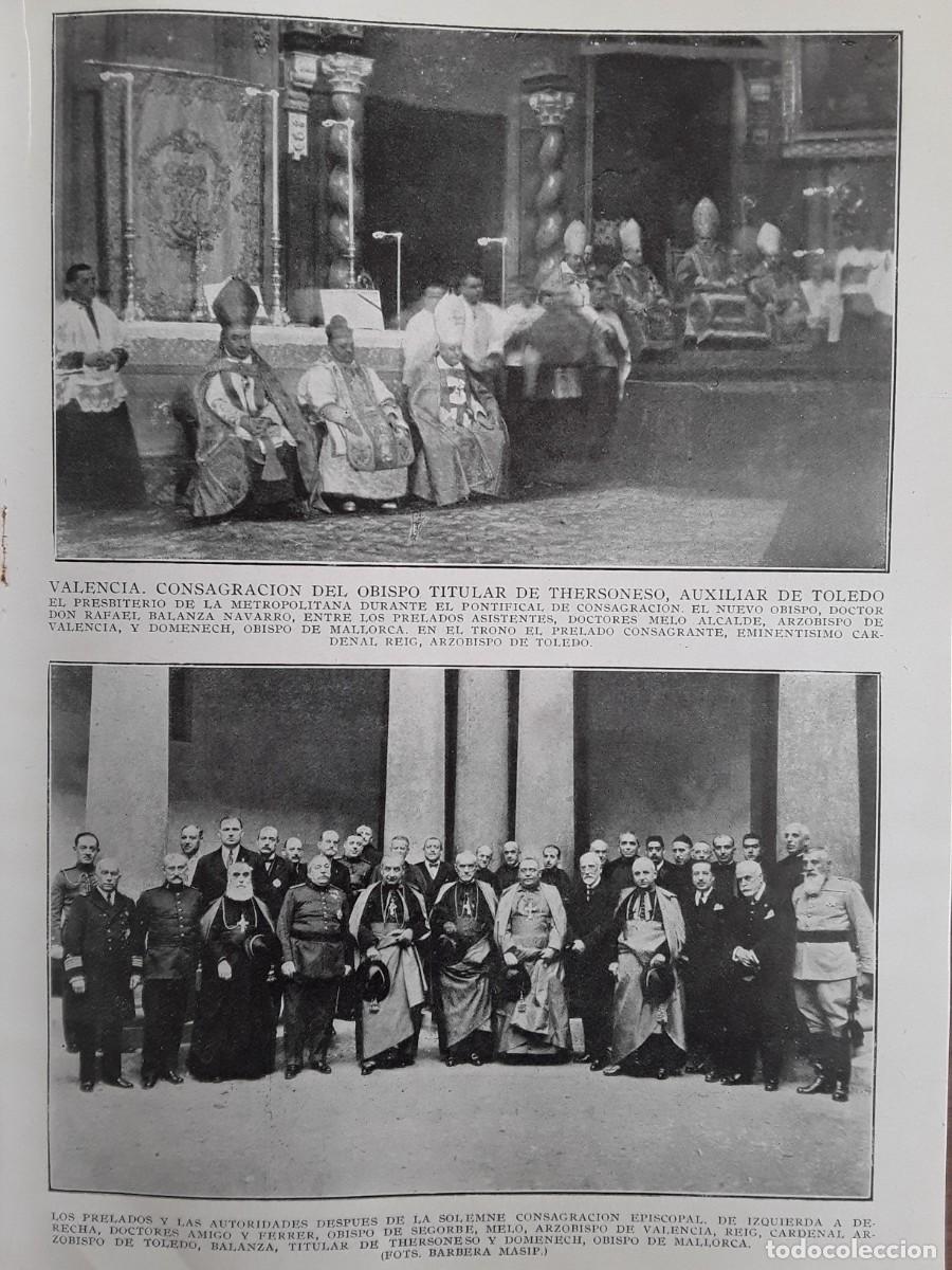 Collection Magazines and Newspapers: TOLEDO CONSAGRACION OBISPO DE THERSONERO RAFAEL BALANZA NAVARRO HOJA A&Ntilde;O 1924
