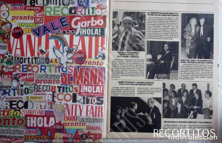 Coleccionismo de Revistas y Peri&oacute;dicos: BRITT EKLAND james stewart jeanne moreau tokio papandreu felipe vi