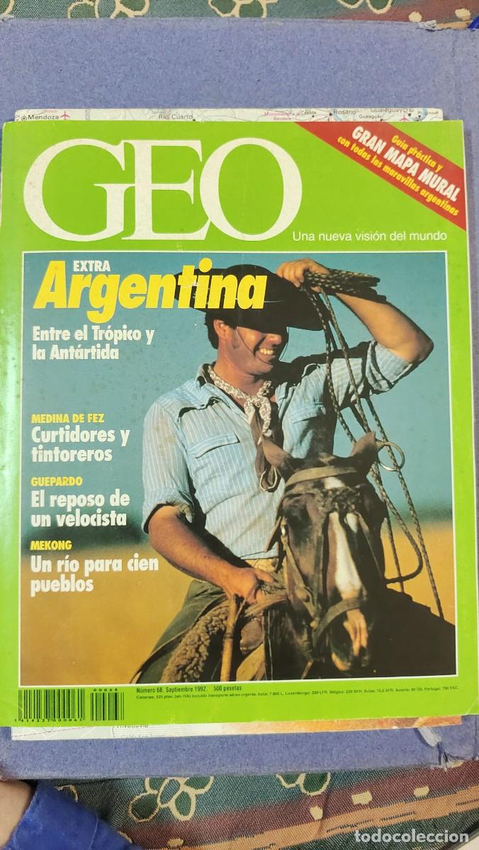 Coleccionismo de revistas y peri&oacute;dicos: Revista Geo septiembre1992. Publicidad Rolex submarino, Adidas entre otras