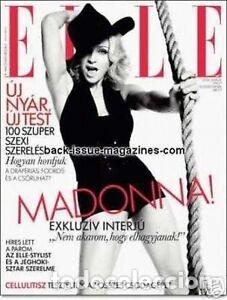 Coleccionismo de Revistas y Peri&oacute;dicos: MADONNA Hungarian ELLE fashion Magazine foreign