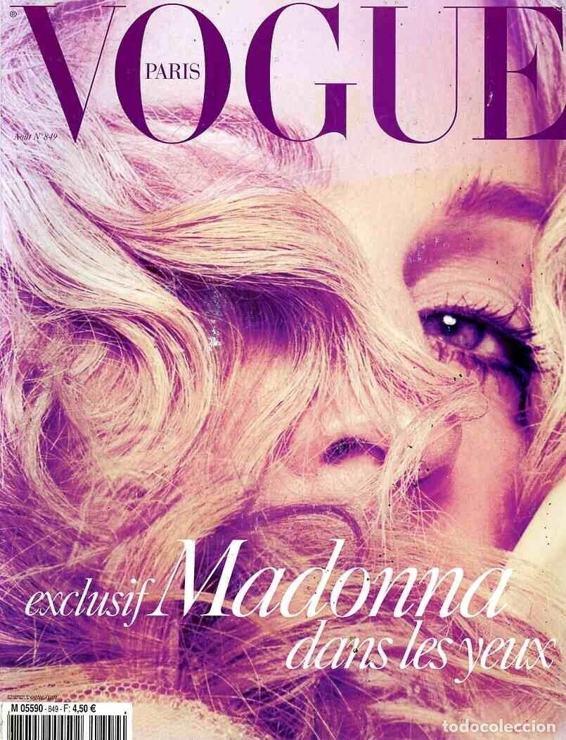 Coleccionismo de Revistas y Peri&oacute;dicos: MADONNA promo Tour GONG LI french VOGUE Fashion paris Magazine