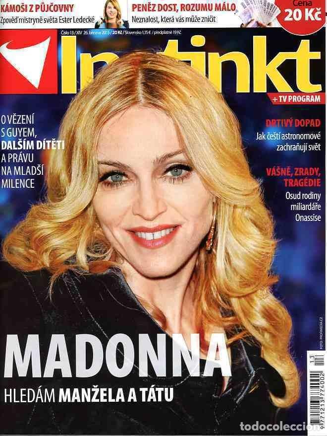 Coleccionismo de Revistas y Peri&oacute;dicos: MADONNA rare 2015 Czech Models Foreign magazine elle fashion photographs