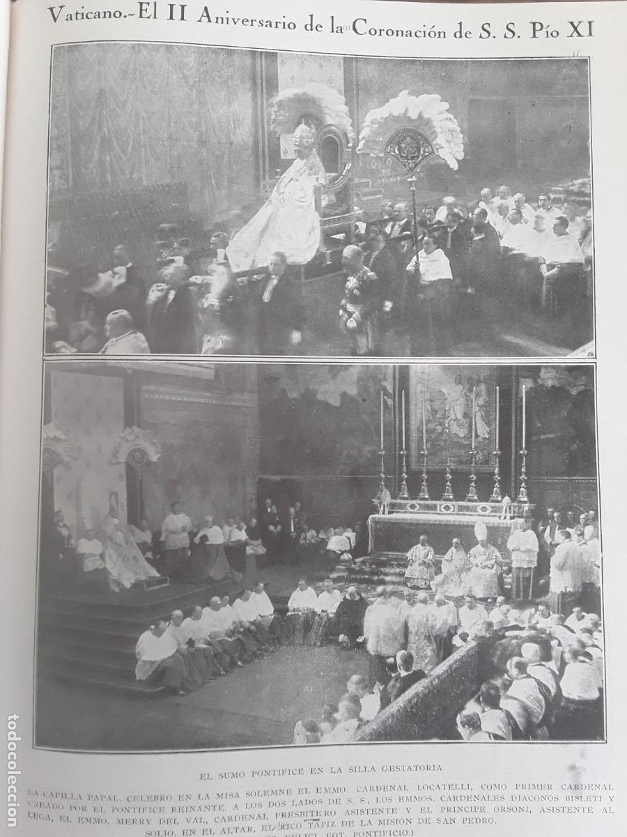 Collection Magazines and Newspapers: VATICANO II ANIVERSARIO CORONACION PIO XI BARCELONA EXPOSICION CABARIO ANDRES TORNOS TRIBUNAL 1924