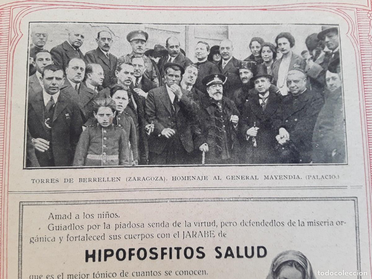 Collection Magazines and Newspapers: TORRES DE BERRELEN HOMENAJE GENERALMAYENDIA ZARAGOZA HOJA REVISTA A&Ntilde;O 1924