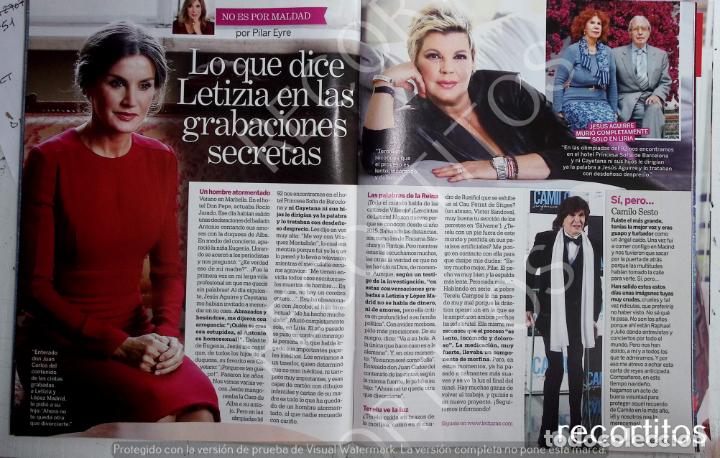 Collezionismo di Riviste e Giornali: LA REINA LETIZIA ORTIZ CAMILOS SESTO TERELU CAMPOS LA DUQUESA DE ALBA JESUS AGUIRRE