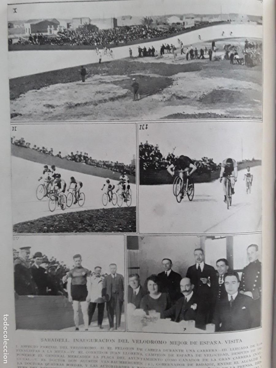 Collezionismo di Riviste e Giornali: INAGURACION DEL VELODROKO MEJOR DE ESPA&Ntilde;A SABADELL JUAN LLORENS MONACHIL FENOMENO GEOLOGICO 1924