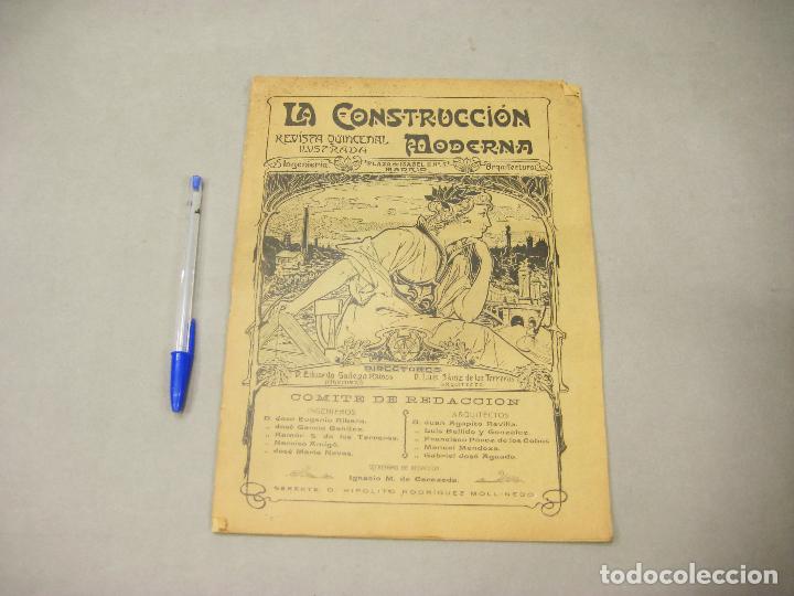 Coleccionismo de Revistas y Peri&oacute;dicos: REVISTA QUINCENAL LA CONSTRUCCI&Oacute;N MODERNA. A&Ntilde;O 3, N&ordm; 7. 1905