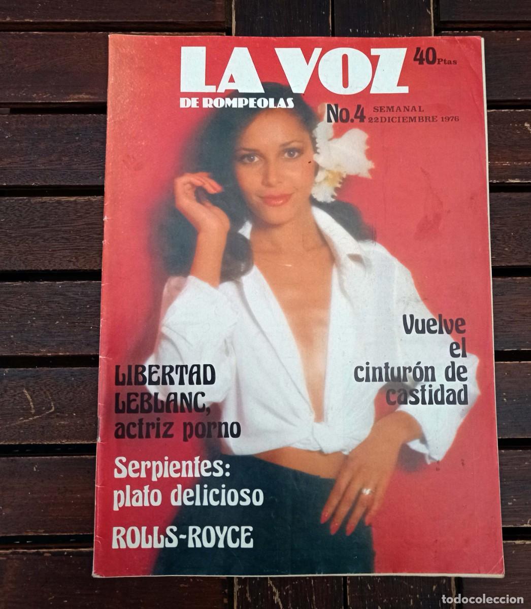 Coleccionismo de Revistas y Peri&oacute;dicos: LA VOZ ROMPEOLAS N&ordm; 4 / HELMUT BERGER, LIBERTAD LEBLANC, CAROLINE MUNRO, STEPHANIE MARRIAN