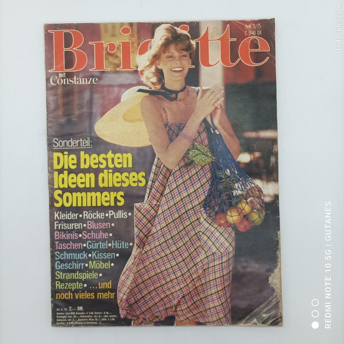 Coleccionismo de Revistas y Peri&oacute;dicos: REVISTA BRIGITTE 1975