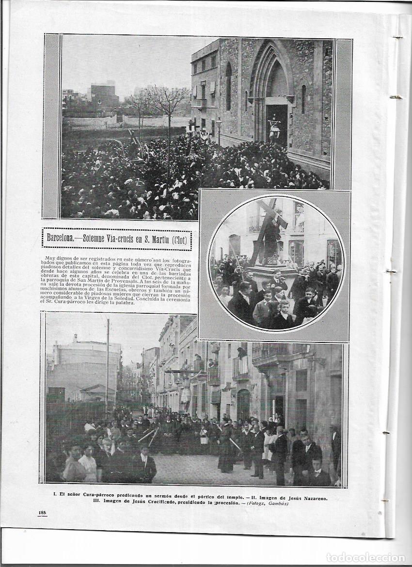 Collection Magazines and Newspapers: 1913 SEMANA SANTA PROCESIONES BCNA VIERNES SANTO SANT MARTI VIC CALATAYUD COLEGIATA SANTO SEPULCRO