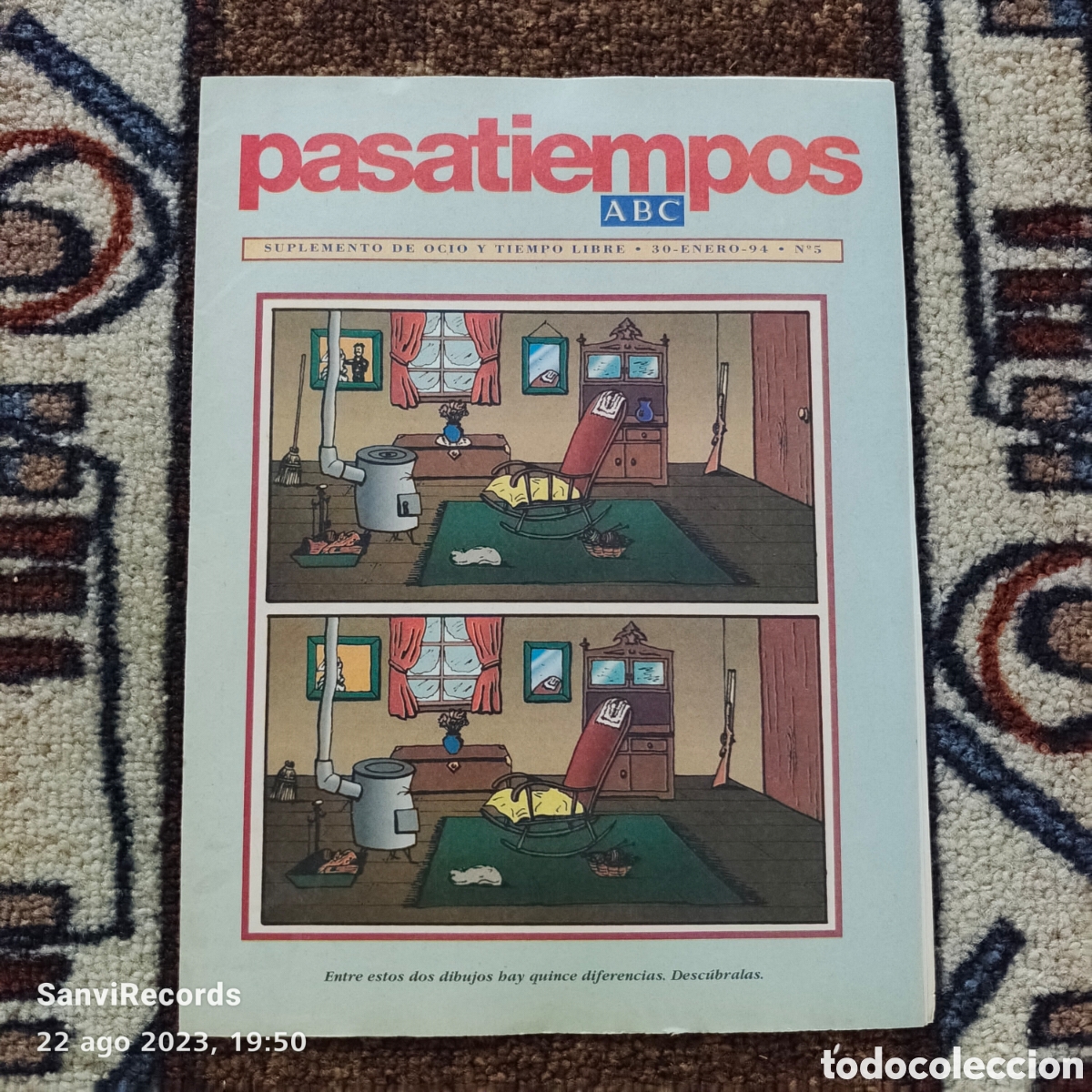 Coleccionismo de Revistas y Peri&oacute;dicos: PASATIEMPOS ABC, SUPLEMENTO DE OCIO Y TIEMPO LIBRE N&deg; 5 (30 ENERO 94)