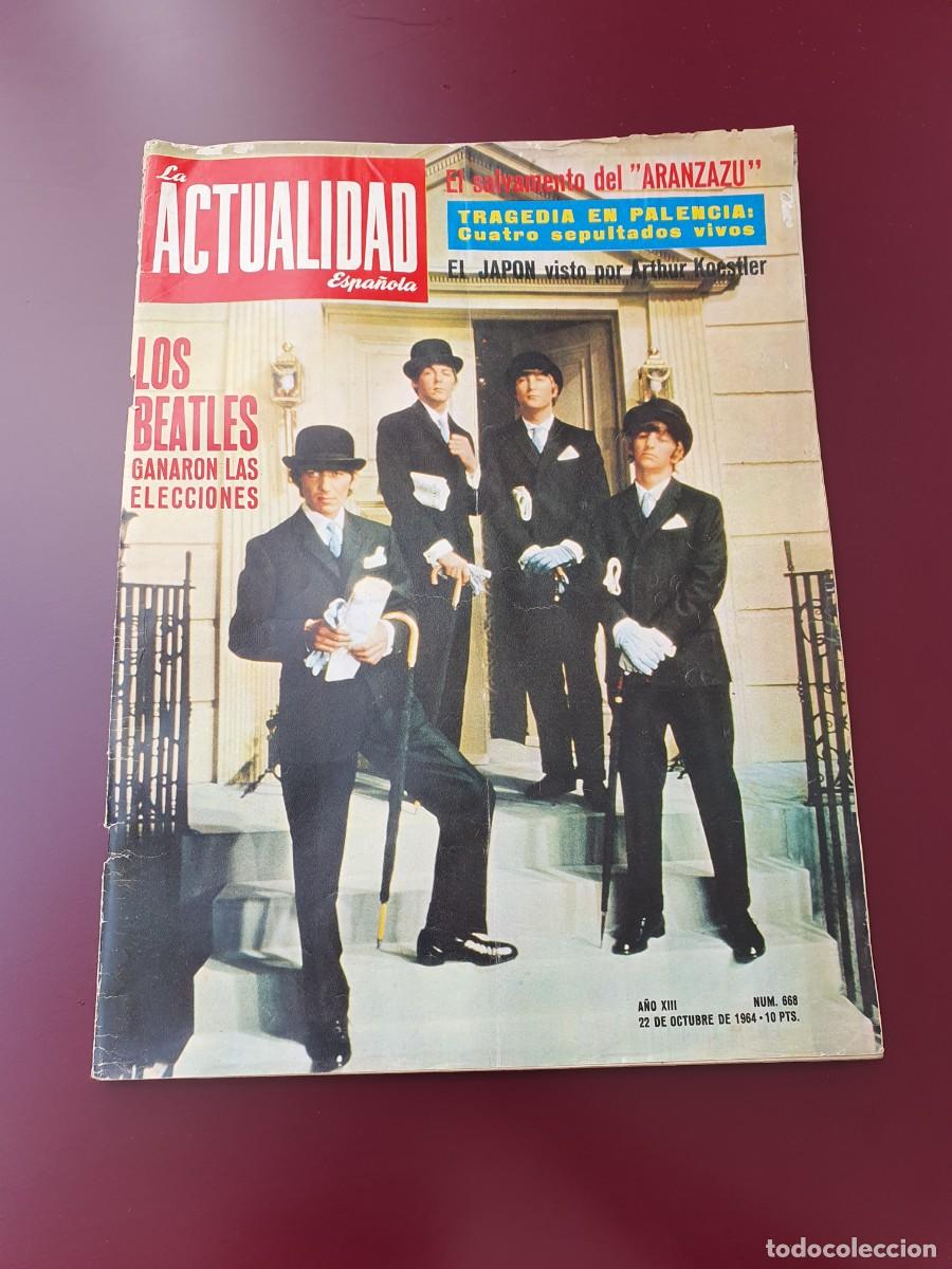 Coleccionismo de revistas y peri&oacute;dicos: The BEATLES-La Actualidad Espa&ntilde;ola 1964