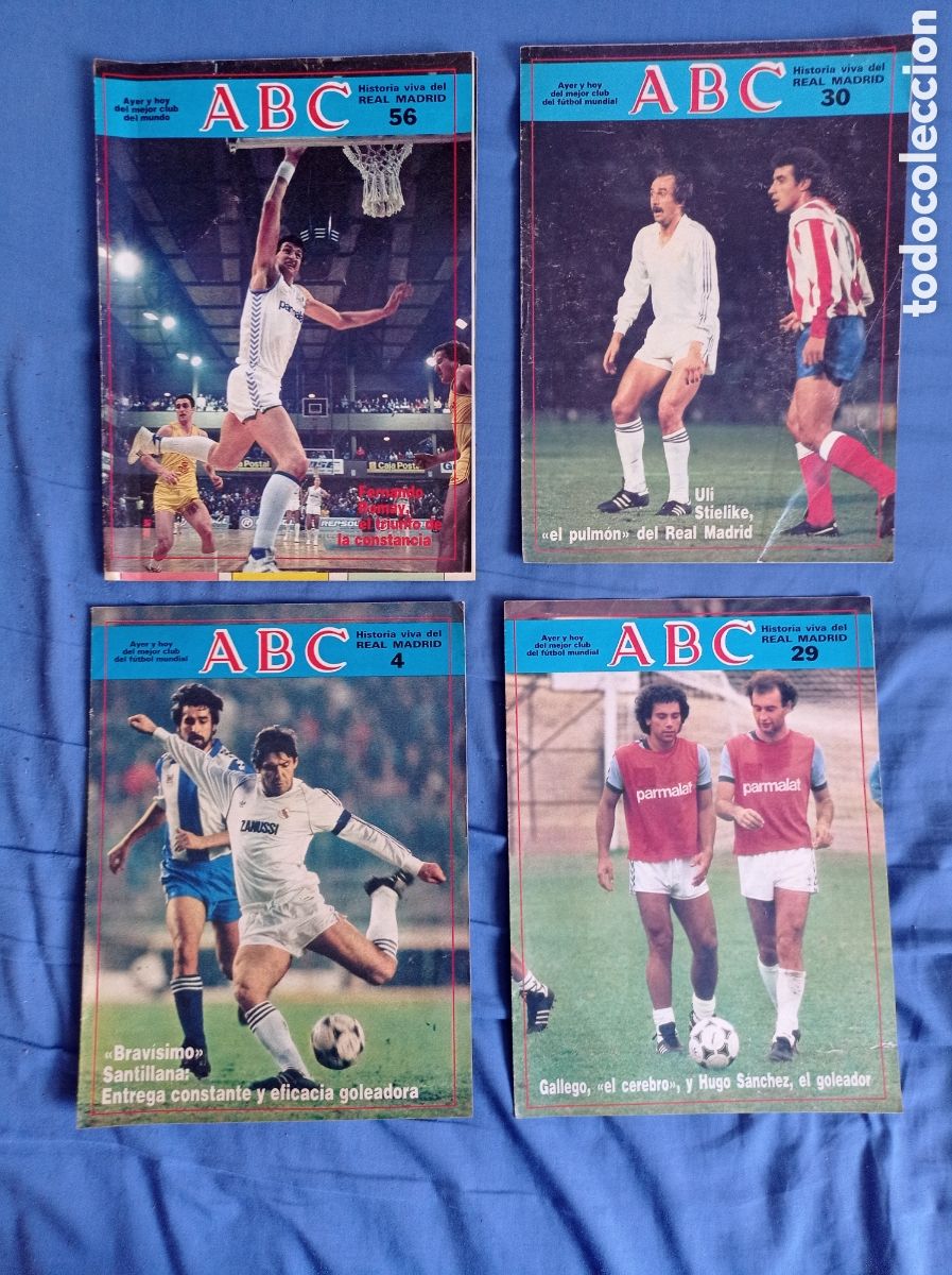 Sammeln von Zeitschriften und Zeitungen: LOTE 4 REVISTAS ABC HISTORIA VIVA DE REAL MADRID, BUEN ESTADO