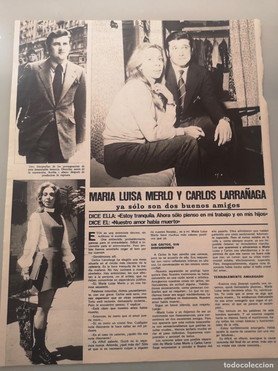 hoja revista original vintage. maria luisa merl - Compra venta en  todocoleccion