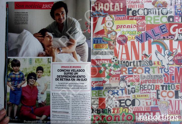 Sammeln von Zeitschriften und Zeitungen: CONCHA VELASCO