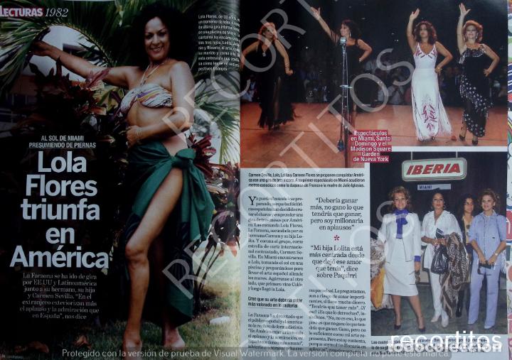 Coleccionismo de Revistas y Peri&oacute;dicos: LOLA FLORES CARMEN SEVILLA LOLITA MIAMI JULIO IGLESIAS