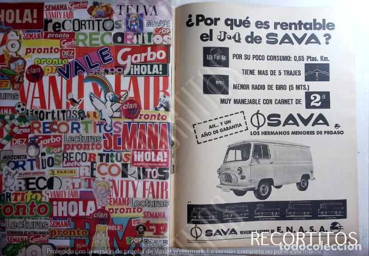 Coleccionismo de revistas y peri&oacute;dicos: SAVA PEGASO ENASA CAMIONES ANUNCIO PUBLICIDAD FURGONETAS