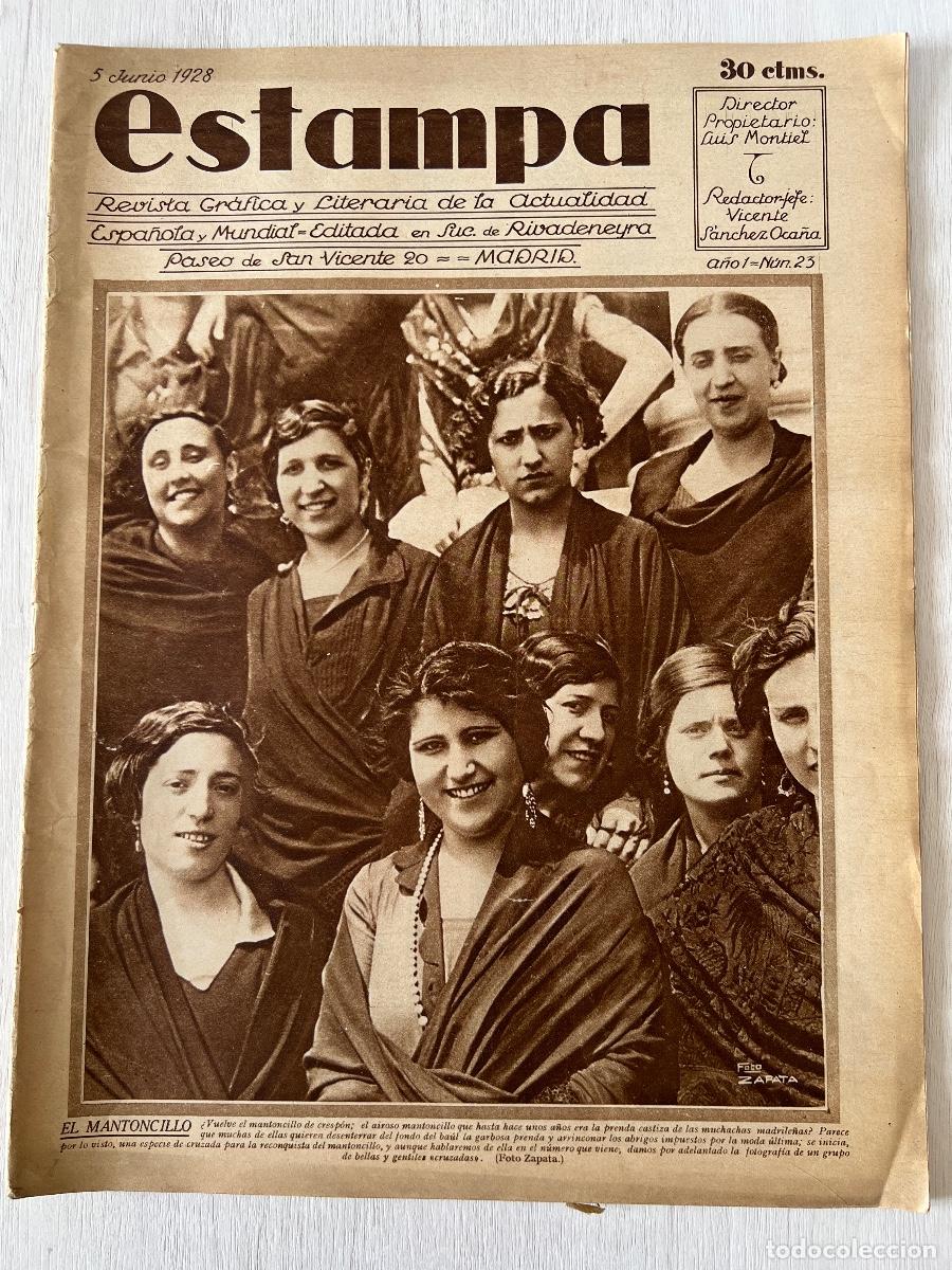 Coleccionismo de Revistas y Peri&oacute;dicos: REVISTA GRAFICA Y LITERARIA ESTAMPA 1928 NUM 23. MUY BUEN ESTADO