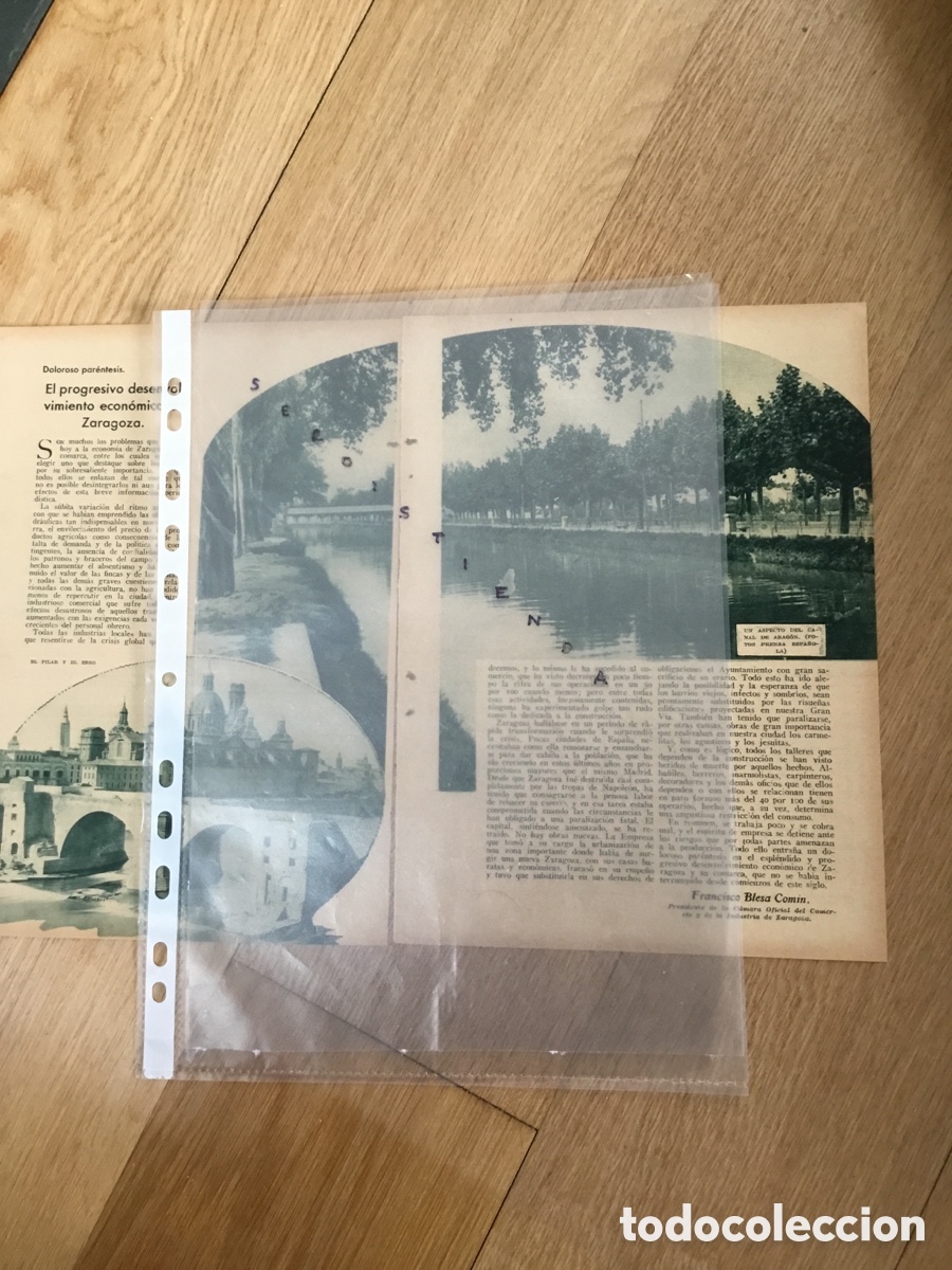 Coleccionismo de Revistas y Peri&oacute;dicos: ARAGON - ZARAGOZA - &ldquo;El progresivo desenvolvimiento econ&oacute;mico de Zaragoza&rdquo; por Francisco Belda. 1933