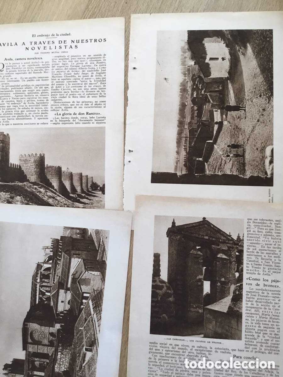 Collezionismo di Riviste e Giornali: &Aacute;VILA A TRAV&Eacute;S DE NUESTROS NOVELISTAS por Teodoro Mu&ntilde;oz Crego - 1927