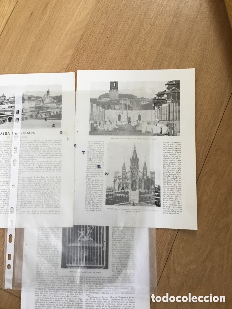 Collectionnisme de Revues et Journaux: SALAMANCA - ALBA DE TORMES por &Aacute;ngel M&ordf; Castell (8 fotos).- 1920