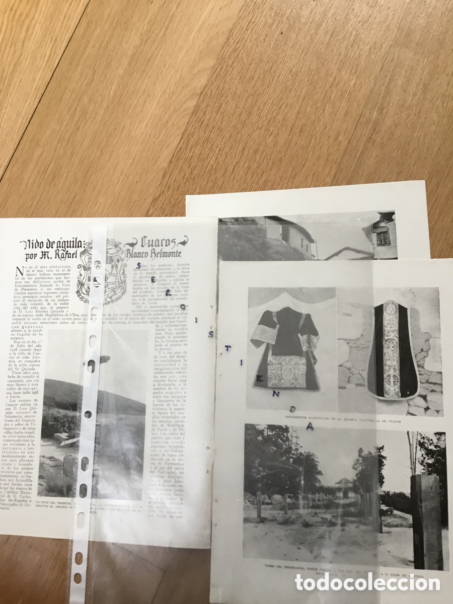 Collectionnisme de Revues et Journaux: EXTREMADURA - NIDO DE &Aacute;GUILA: CUACOS por M.R. Blanco-Belmonte (8 fotos) 1920