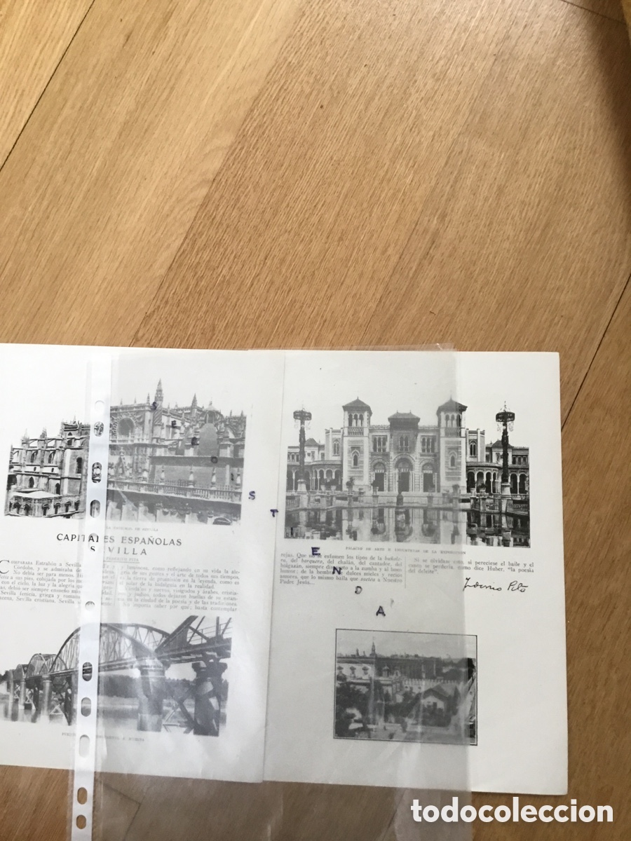 Coleccionismo de Revistas y Peri&oacute;dicos: ANDALUC&Iacute;A - CAPITALES ESPA&Ntilde;OLAS: SEVILLA por Federico Pita (7 fotos) 1920