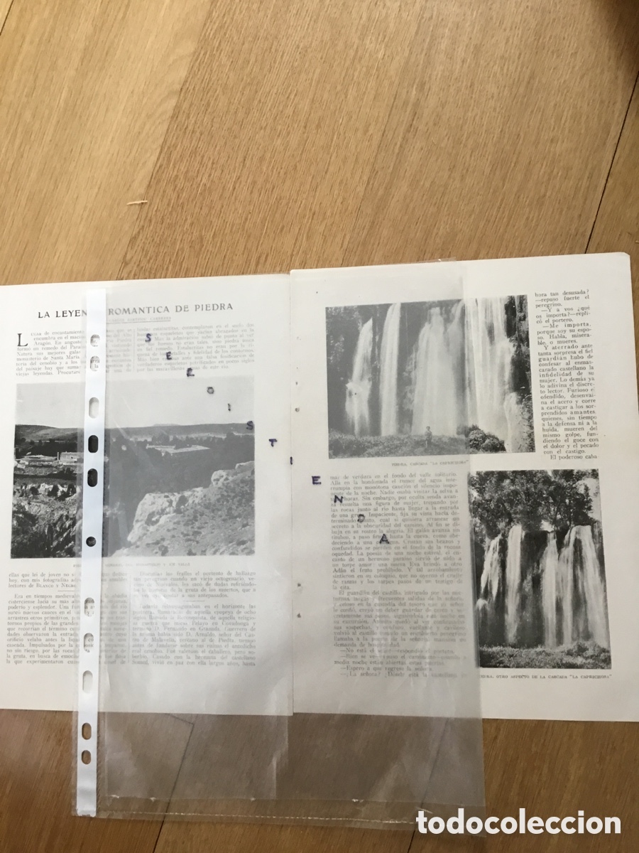 Collectionnisme de Revues et Journaux: ARAGON - ZARAGOZA - La leyenda rom&aacute;ntica de piedra por Carlos Sarthou (7 fotos) 1921