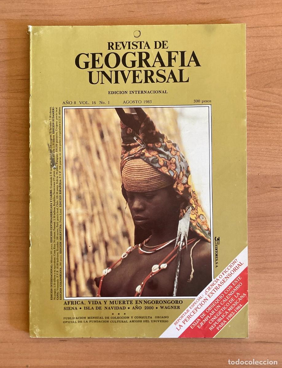 Collezionismo di Riviste e Giornali: REVISTA DE GEOGRAFIA UNIVERSAL. EDICION INTERNACIONAL. AGOSTO 1983