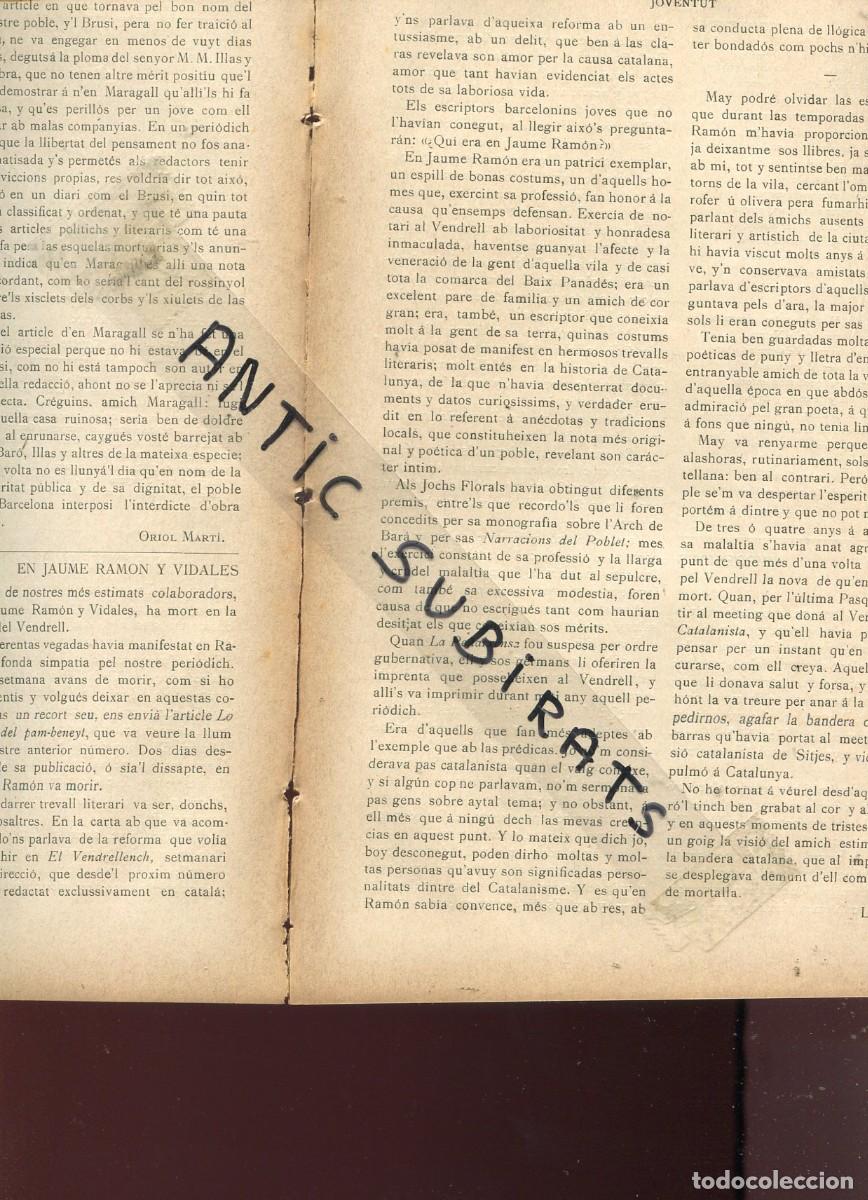 Coleccionismo de Revistas y Peri&oacute;dicos: REVISTA A&Ntilde;O 1900 JAUME RAMON VIDALES DEL VENDRELL CARLOS CASAGEMAS AMIGO DE PICASSO BRETON WAGNER