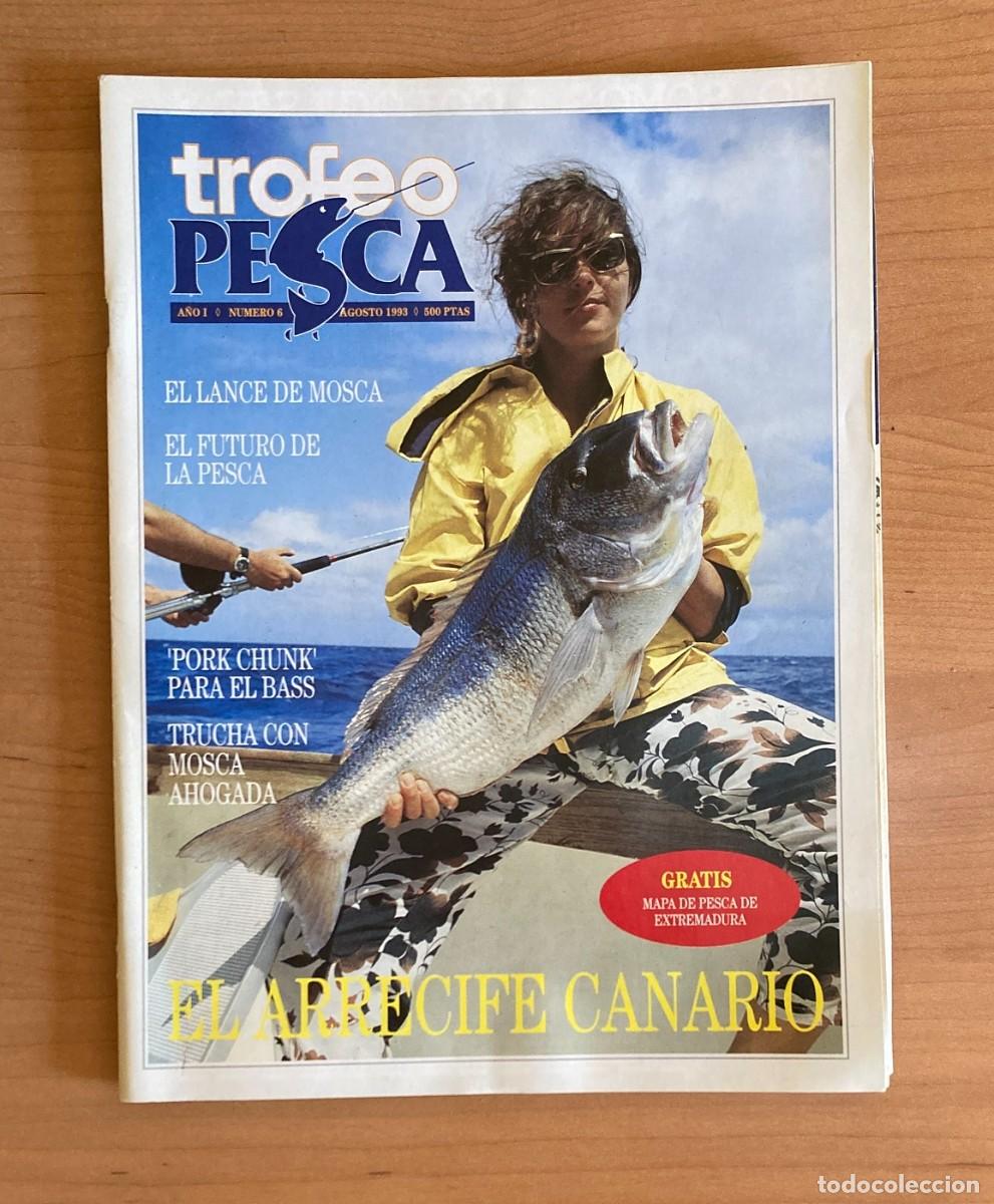 Collezionismo di Riviste e Giornali: REVISTA TROFEO PESCA. N&ordm;6. AGOSTO 1993