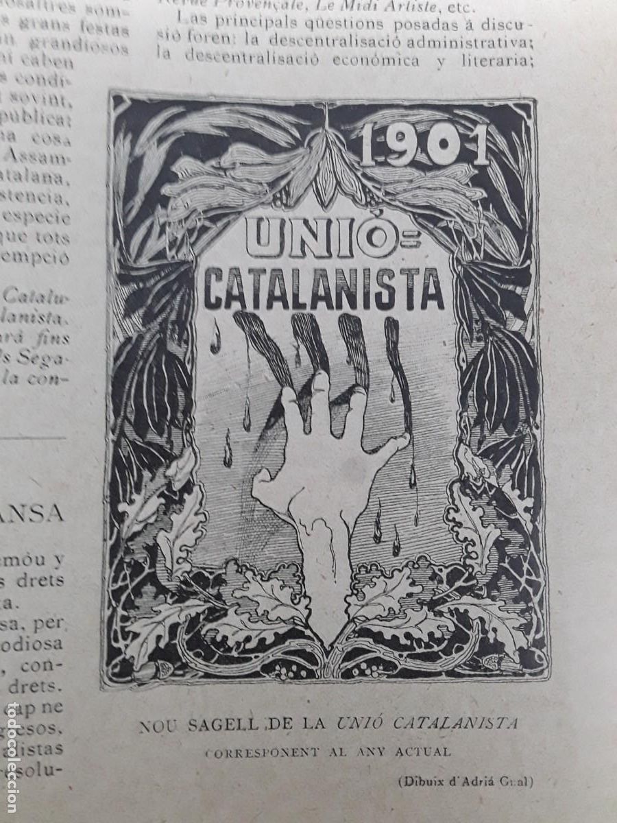 Colecionismo de Revistas e Jornais: L'ASSAMBLEA DE TARRASSA CATALANISME MANEL FOLGUERA DURAN ANTONI SU&Ntilde;OL ORIOL MARTI BALLES ROMANI 1901