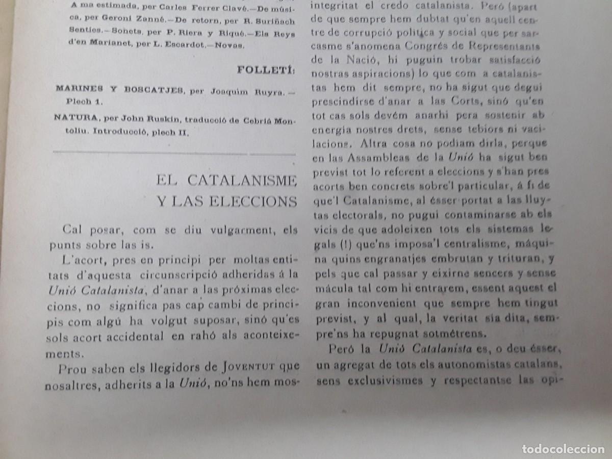 Collection Magazines and Newspapers: ELCATALANISME Y LAS ELECCIONS REVISTA A&Ntilde;O 1903