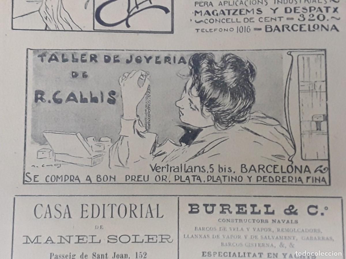 Collection Magazines and Newspapers: TALLER DE JOYERIADE R.GALLIS BARCELONA HOJA REVISTA A&Ntilde;O 1903