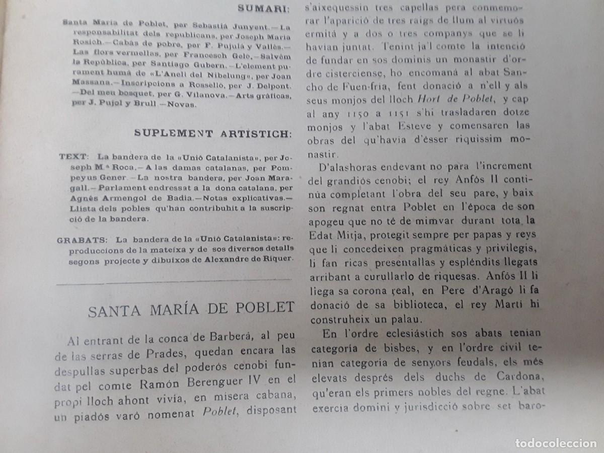 Collection Magazines and Newspapers: SANTA MARIA DE POBLET REVISTA A&Ntilde;O 1903