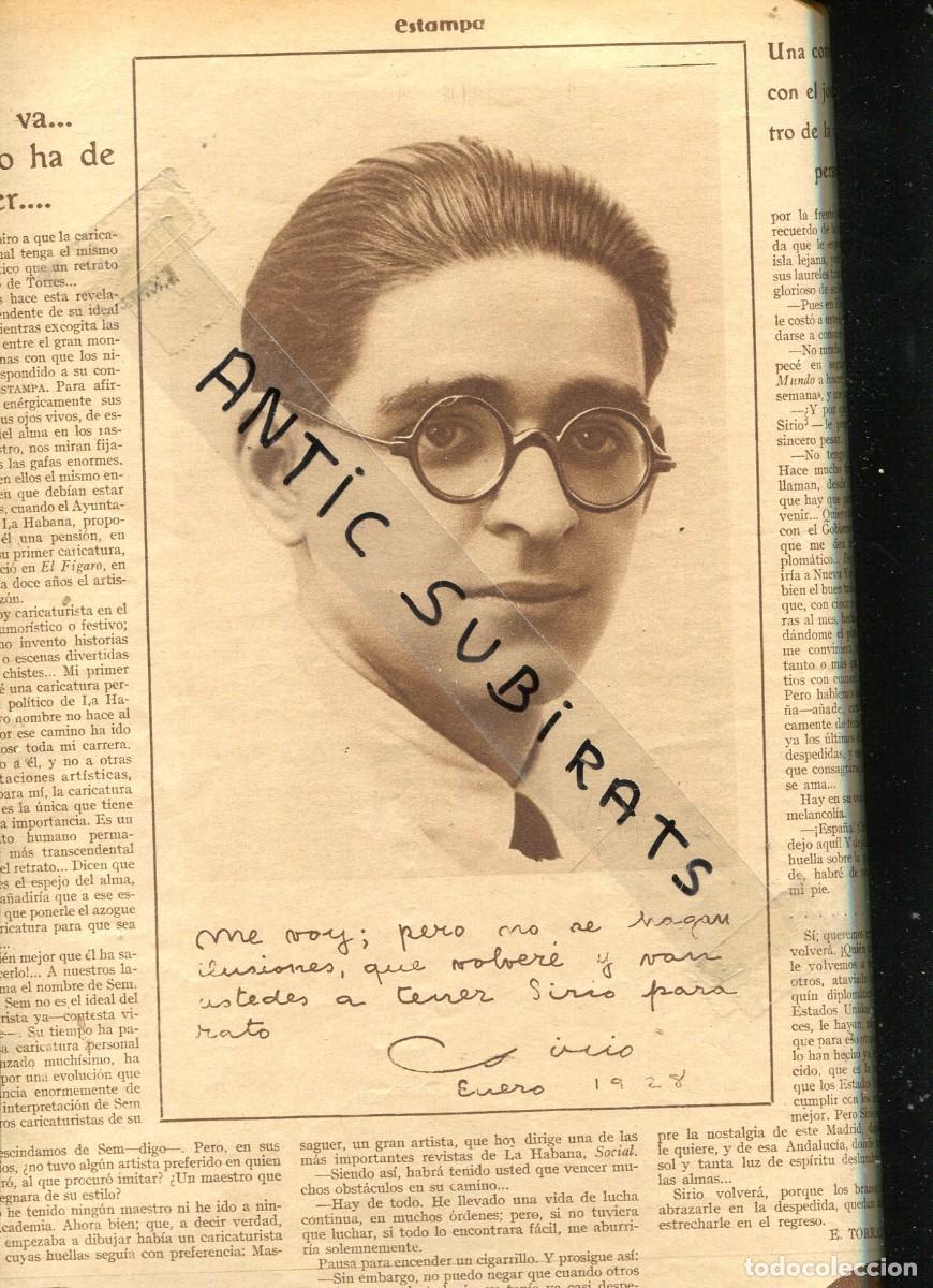 Collection Magazines and Newspapers: REVISTA A&Ntilde;O 1928 CARICATURISTA CIRIO CARICATURA ROMERO DE TORRES RAFAEL BENEDITO MASA CORAL D MADRID