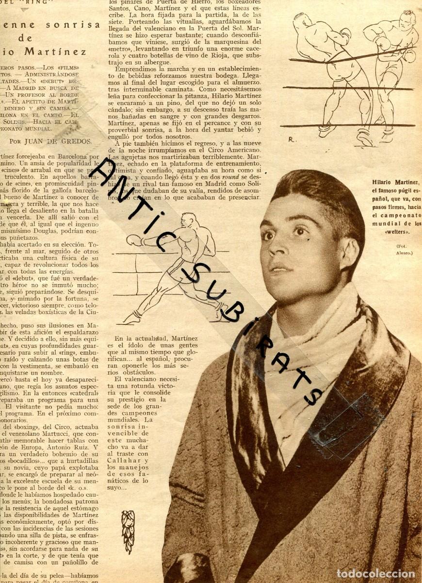 Coleccionismo de revistas y peri&oacute;dicos: REVISTA A&Ntilde;O 1928 HILARIO MARTINEZ BOXEADOR GALGOS NEGROS EN MADRID RUTH BAYTON WALKER BABE GOINES