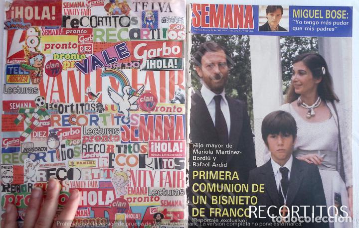 Coleccionismo de Revistas y Peri&oacute;dicos: recorte portada mariola martinez bordiu rafael ardidfrancisco borja miguel bose