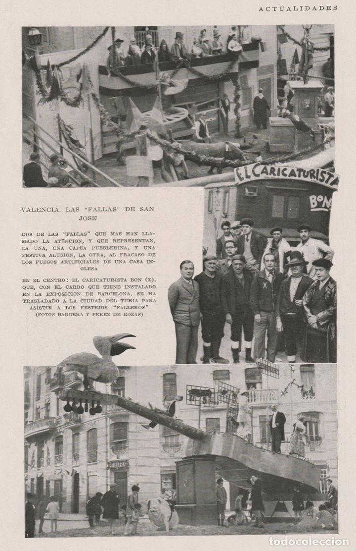 Coleccionismo de Revistas y Peri&oacute;dicos: * VALENCIA * FALLAS * Visita del caricaturista Bon -1930