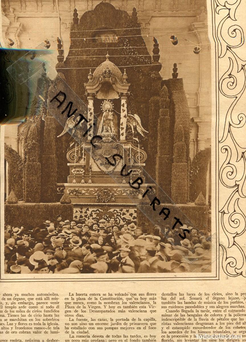Collection Magazines and Newspapers: REVISTA A&Ntilde;O 1928 VIRGEN DE LOS DESAMPARADOS DE VALENCIA CHIPRANA ALMU&Ntilde;ECAR ATHLETIC CLUB DE BILBAO